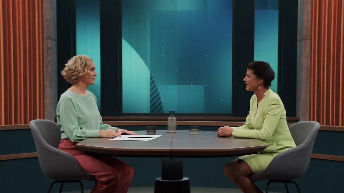Sahra Wagenknecht comes under enormous pressure at Miosga