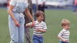 Prinzessin Diana mit William und Harry 1987