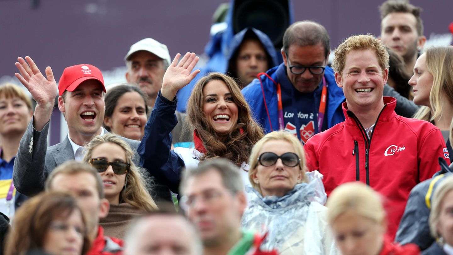 Prinz William, Kate, Prinz Harry 2014
