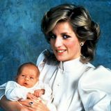 Prinz Harry mit Prinzessin Diana