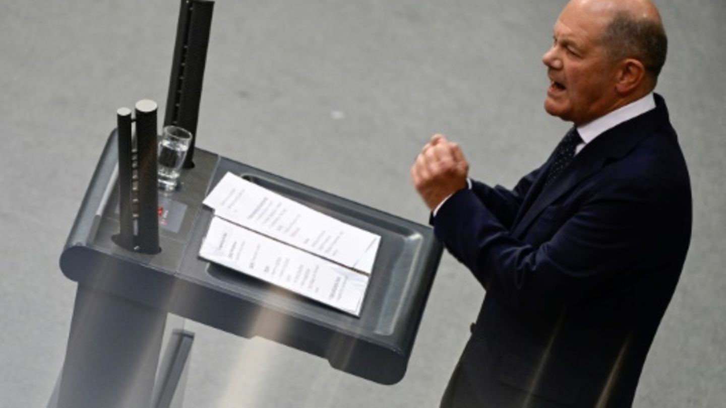 Scholz im Bundestag