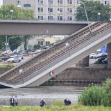 Einsturz der Carolabrücke in Dresden