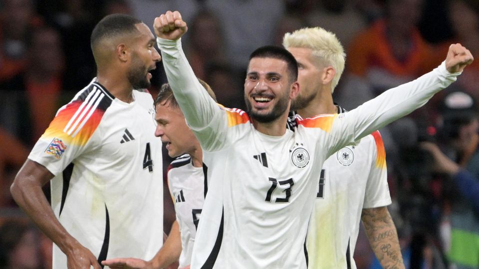 Deutschlands Deniz Undav (Mitte) bejubelt sein Tor zum 1:1 mit dem Team