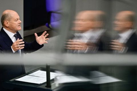 Kanzler Scholz im Bundestag