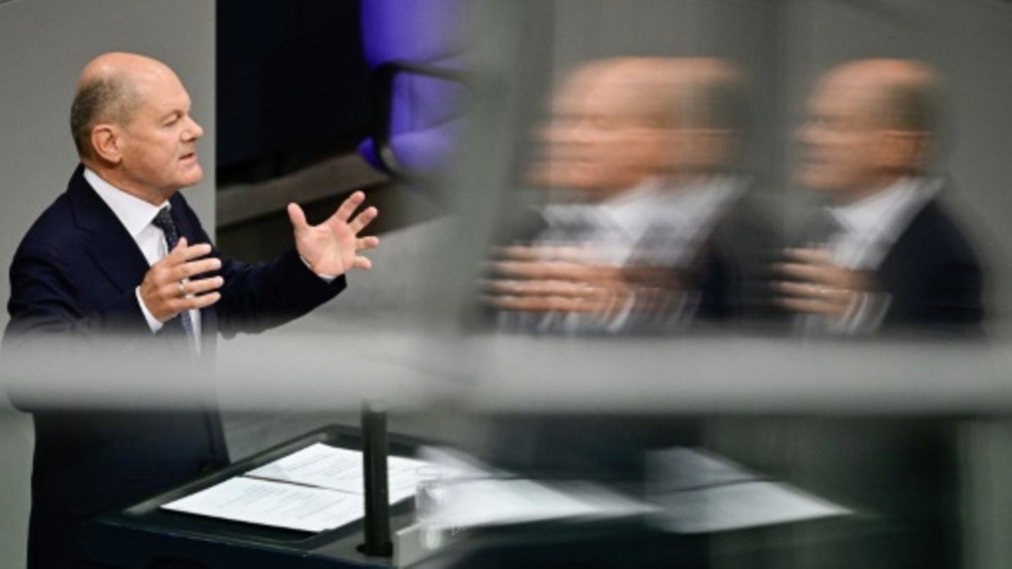 Kanzler Scholz im Bundestag