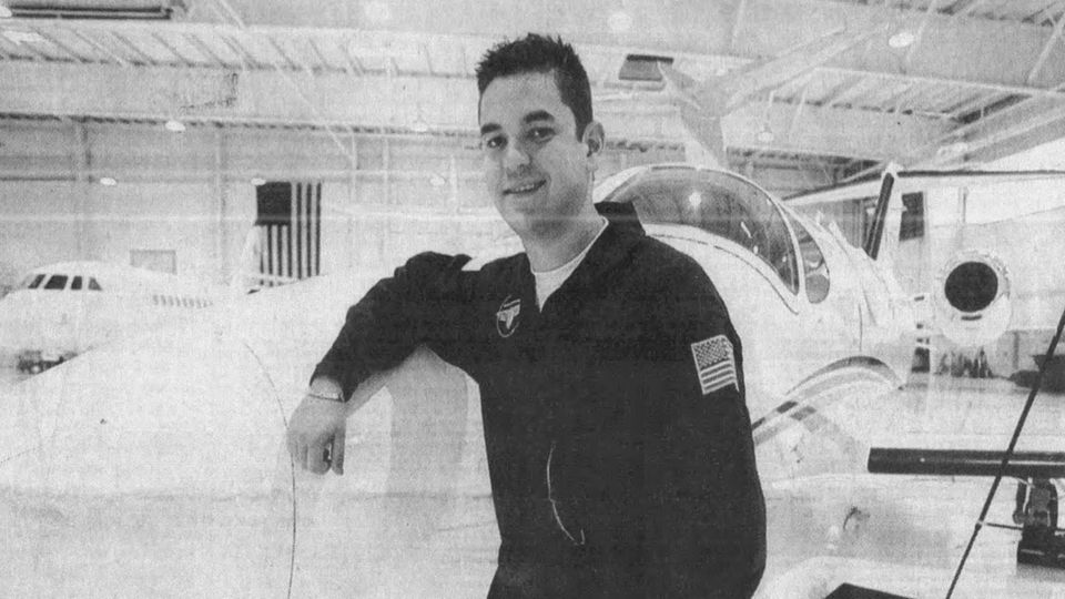 Isaacman, damals 25, vor seinem ersten Versuch eines neuen Weltrekords im Jahr 2008