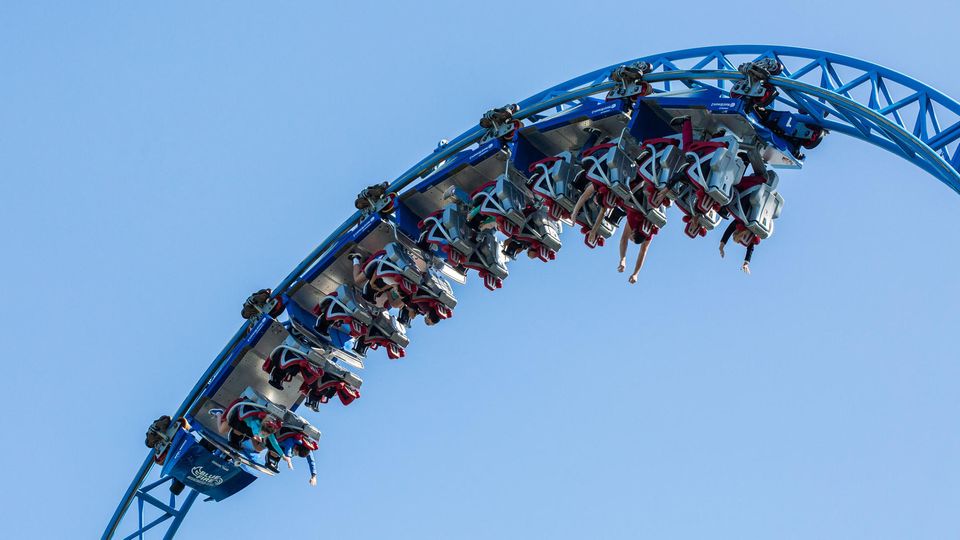 Die Achterbahn Blue Fire befand sich während des Zwischenfalls nicht in einem Looping, sondern am Ende eines Anstiegs