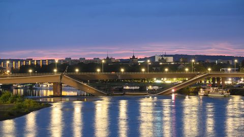 Einsturz der Carolabrücke in Dresden