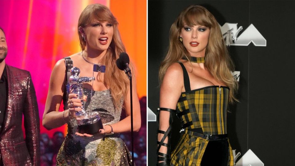 Taylor Swift präsentierte sich bei den MTV Video Music Awards 2024 in zwei Outfits.