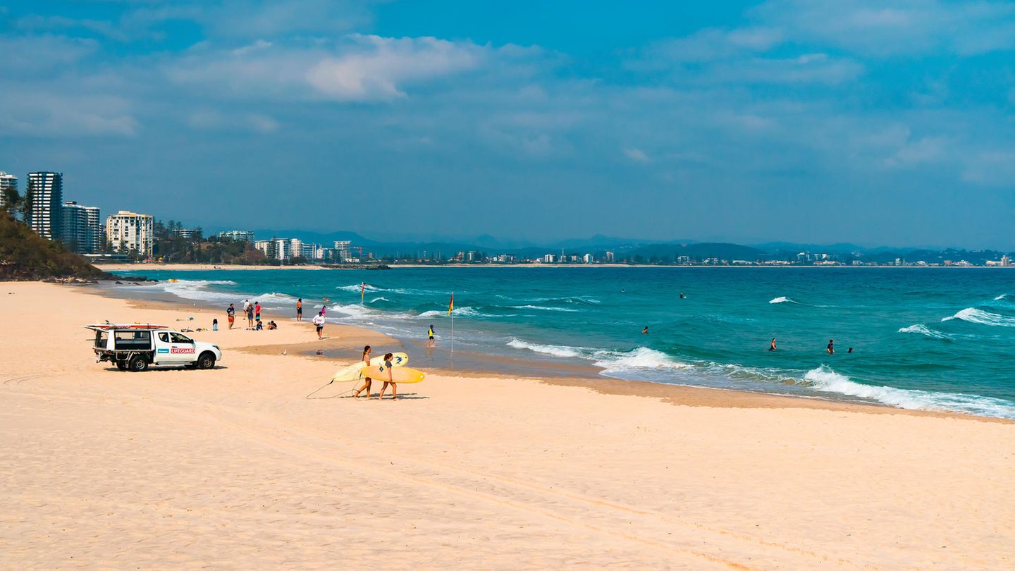 #7 Australien Surfer an der Gold Coast von Australien