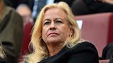 ... seine Frau Angelica Camm-Daum 2007 im Mittelkreis. Die Witwe verfolgte die Trauerfeier von der Tribüne aus