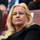 ... seine Frau Angelica Camm-Daum 2007 im Mittelkreis. Die Witwe verfolgte die Trauerfeier von der Tribüne aus