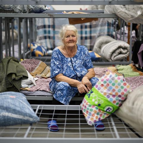 Kursk Russen im Aufnahmalager
