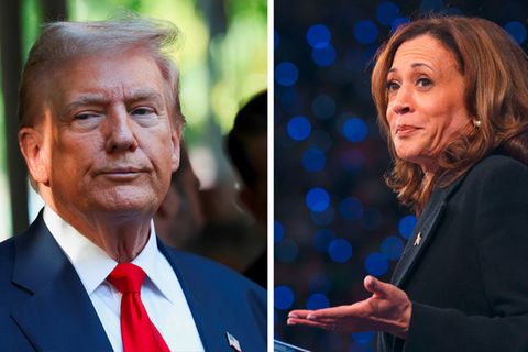 Montage Donald Trump und Kamala Harris