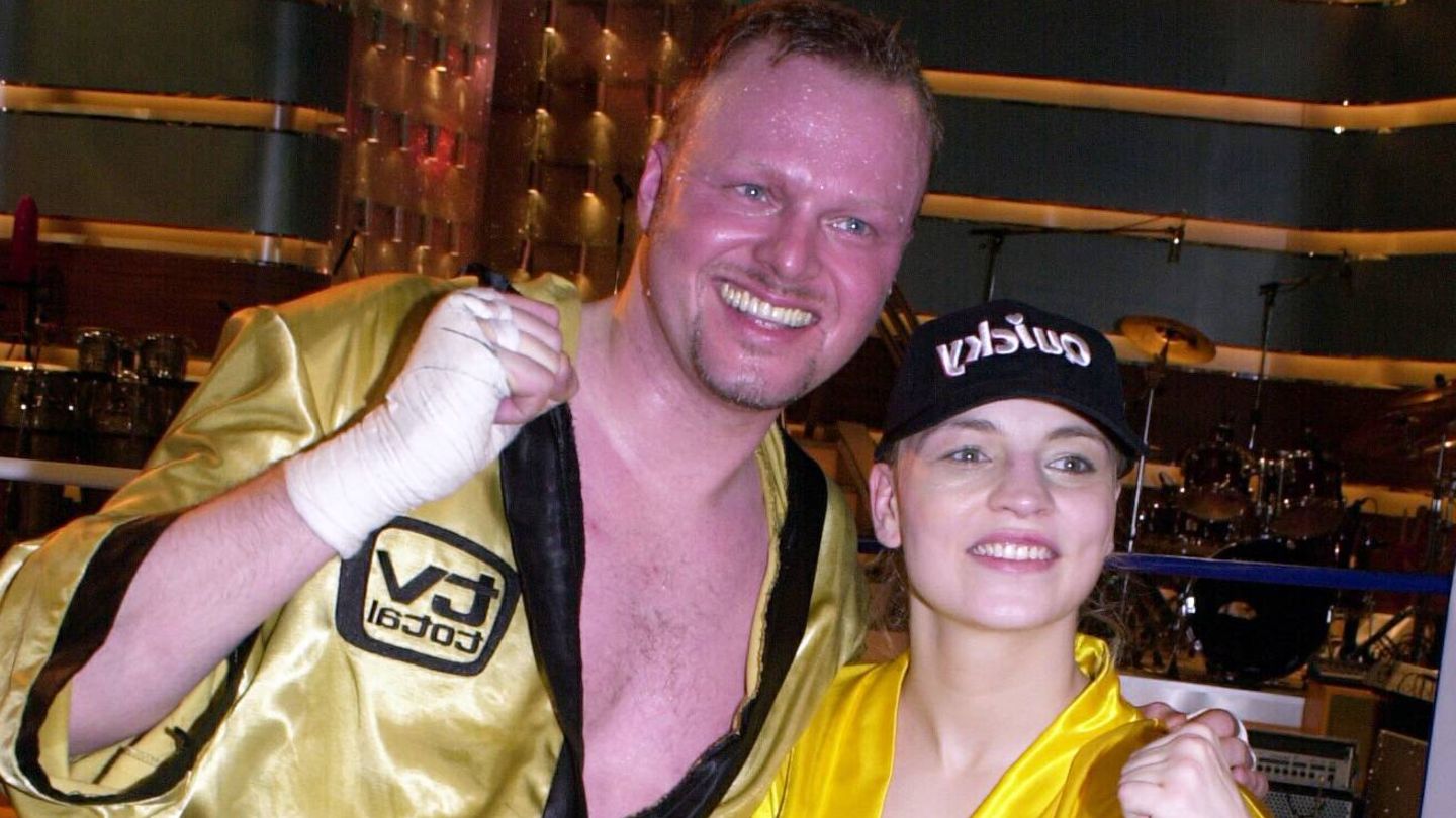 Stefan Raab und Regina Halmich