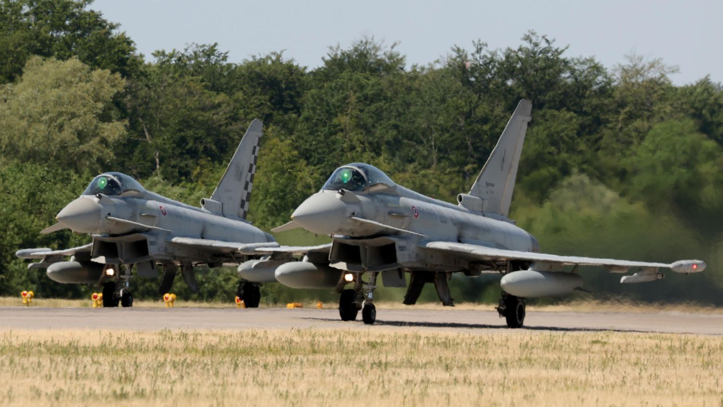 Über der Ostsee: Wegen russischer Flugzeuge: Deutsche Eurofighter steigen auf