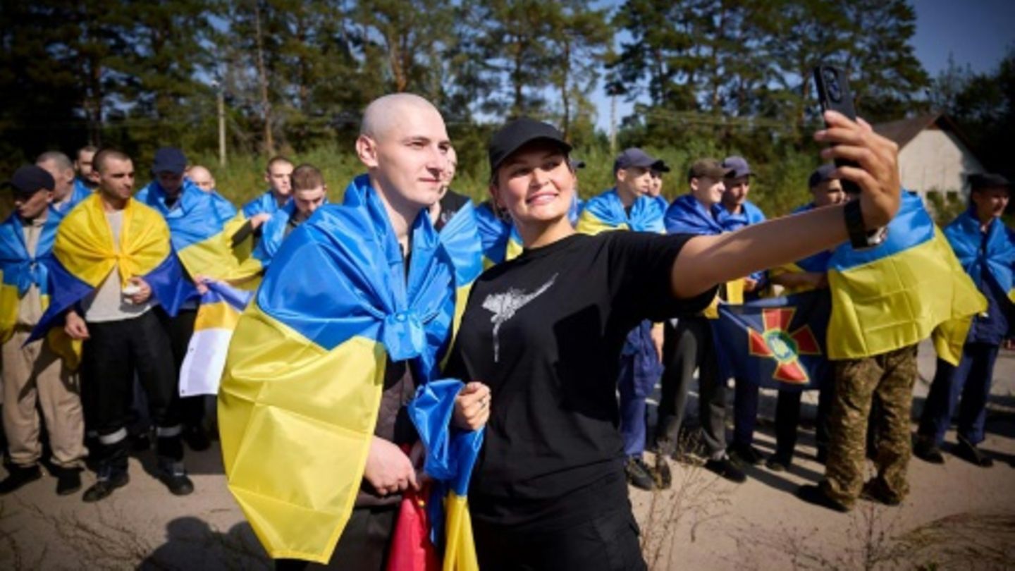 Freigelassene ukrainische Soldaten