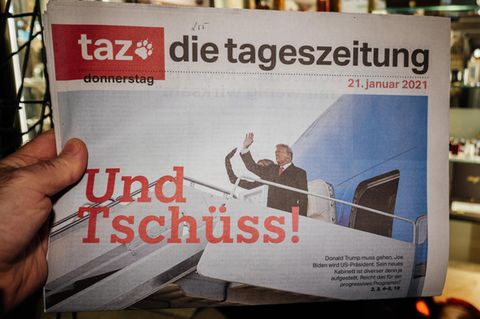 Eine der Letzten: Print-Ausgabe der "Taz"