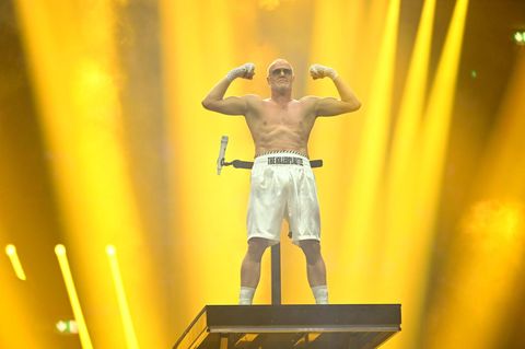 Stefan Raab vor dem Boxkampf gegen Regina Halmich 2024