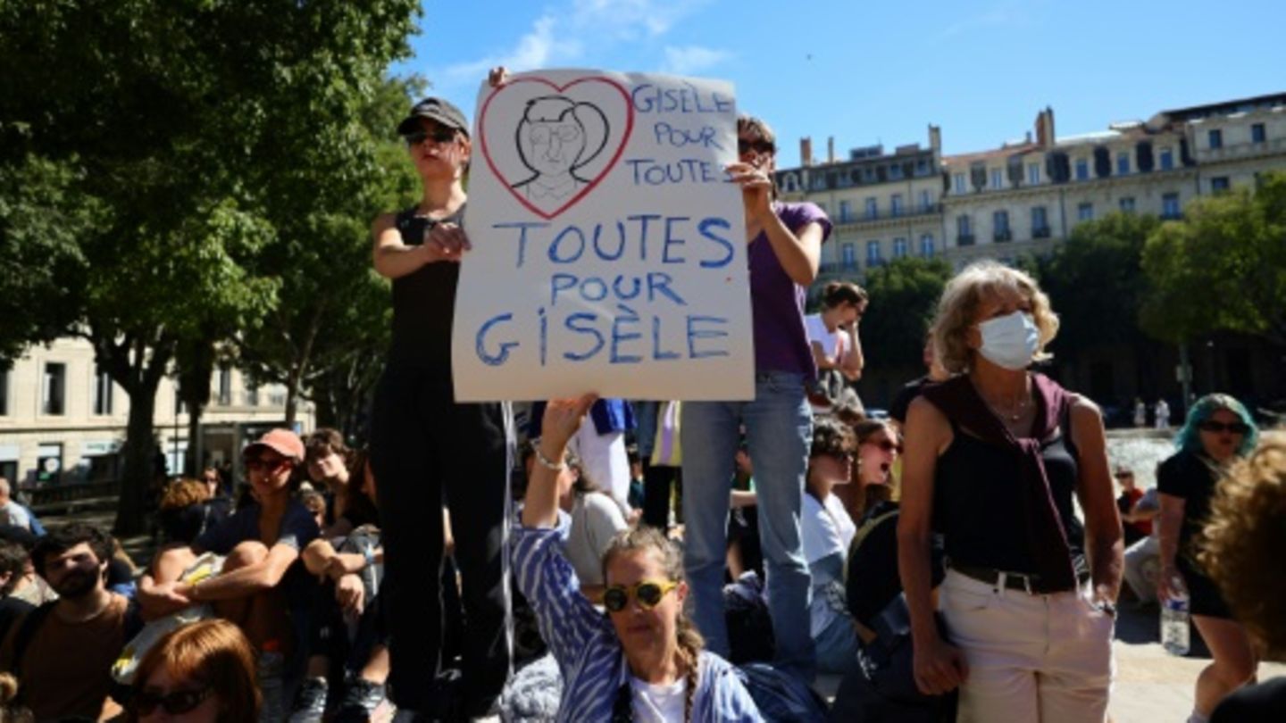 Manifestation à Marseille le 14 septembre 2024 en soutien aux victimes de violences sexuelles dont Gisèle Pélicot