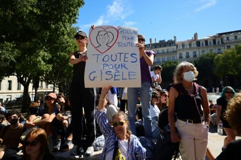 Manifestation à Marseille le 14 septembre 2024 en soutien aux victimes de violences sexuelles dont Gisèle Pélicot