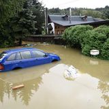 In Tschechien ist auch der Fluss Obere Betschwa übergelaufen