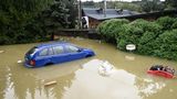 In Tschechien ist auch der Fluss Obere Betschwa übergelaufen