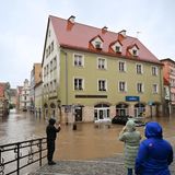 Auch im polnischen Klodzko sind die Straßen überschwemmt