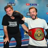 Hundetrainer Martin Rütter kam mit seinem Kumpel, dem Leichtathleten Mathias Mester