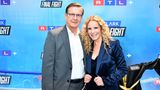 RTL-Moderatorin Katja Burkhard kam mit ihrem Lebensgefährten Hans Mahr