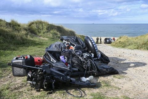 Das verunglückte Boot