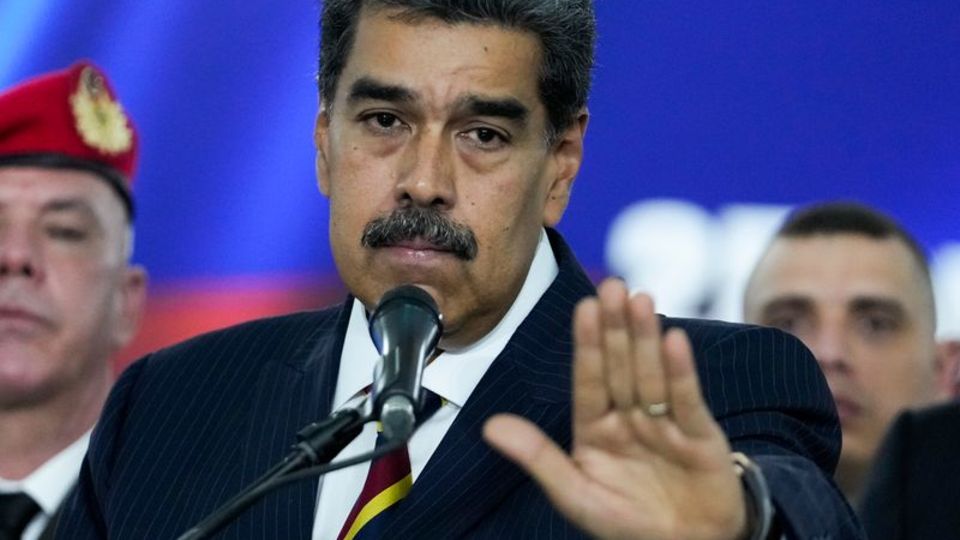 Wurde wirklich ein Attentat auf Maduro geplant? (Foto Archiv) Foto: Matias Delacroix/AP/dpa