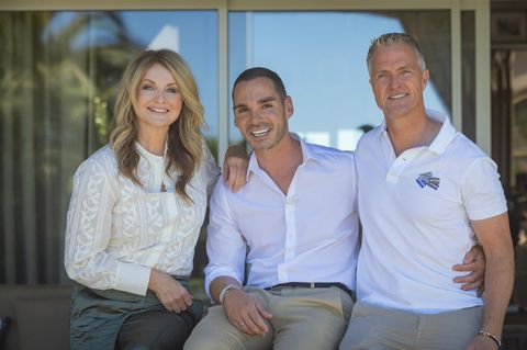 Frauke Ludowig, Ralf Schumacher und Étienne Bousquet-Cassagne