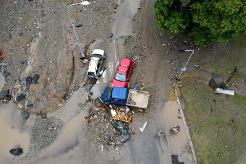 Bebilderung Hochwasserschutz: Trümmer nach Hochwasser in der tschechischen Stadt Jesenik