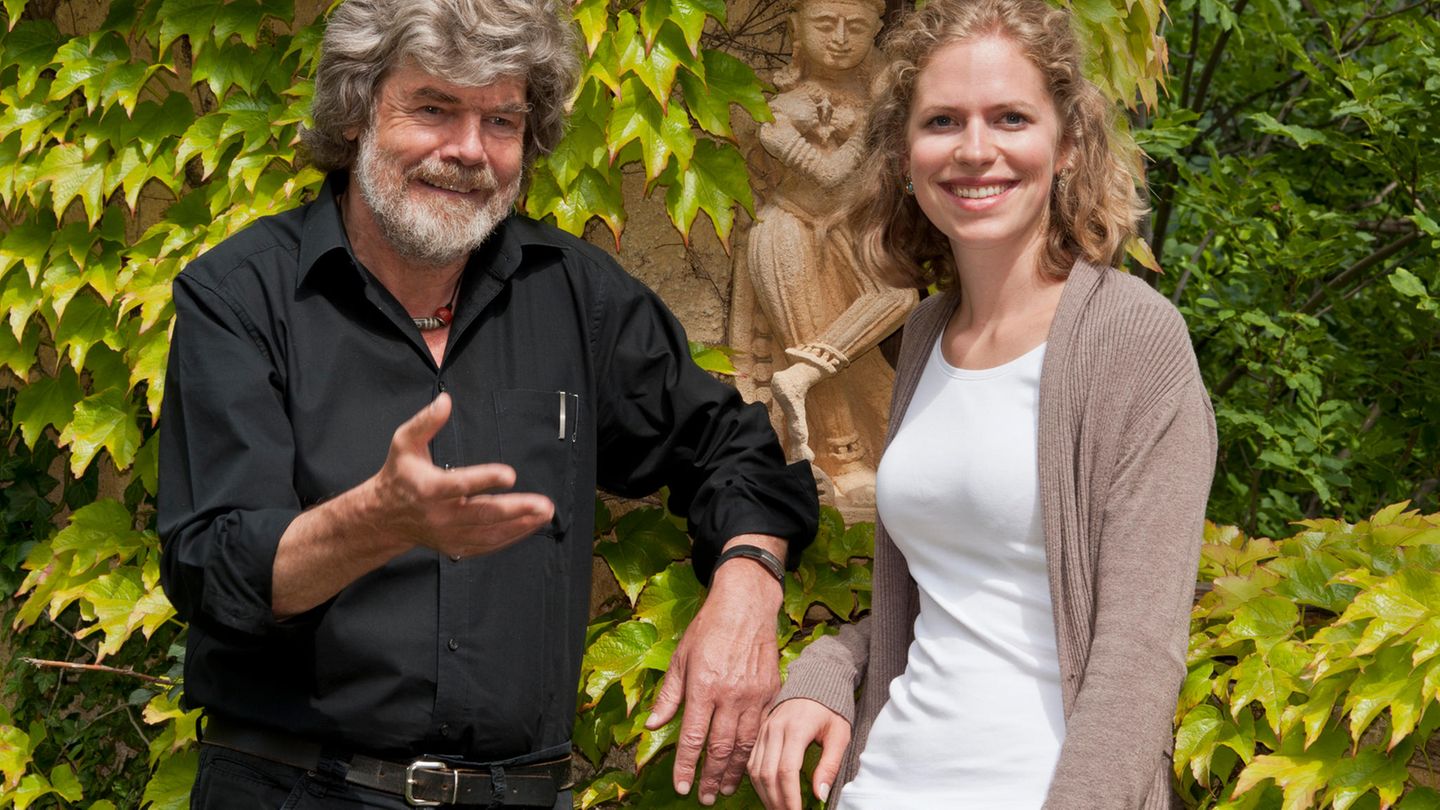 Reinhold Messner mit seiner Tochter Magdalena