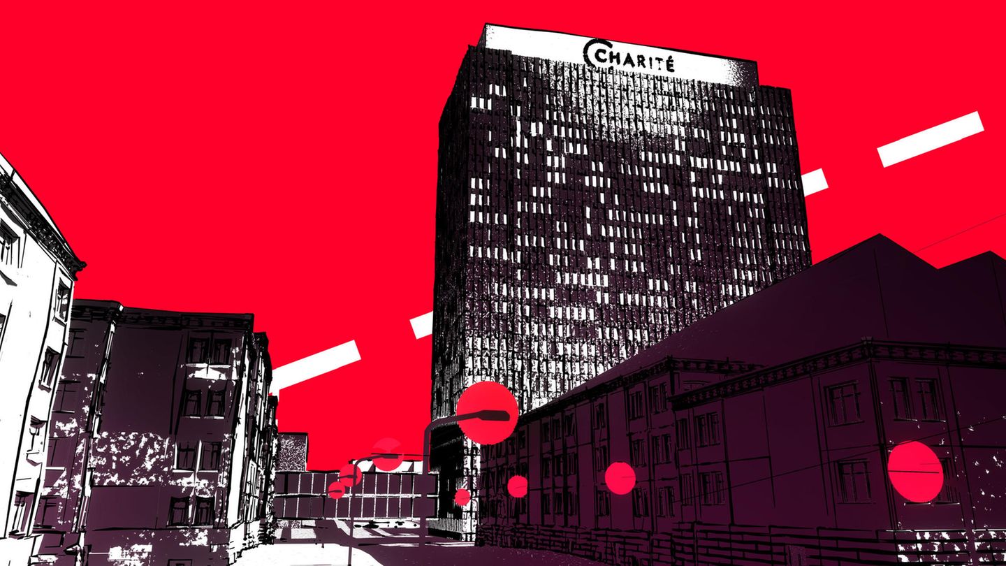 Charité Gebäude Illustration