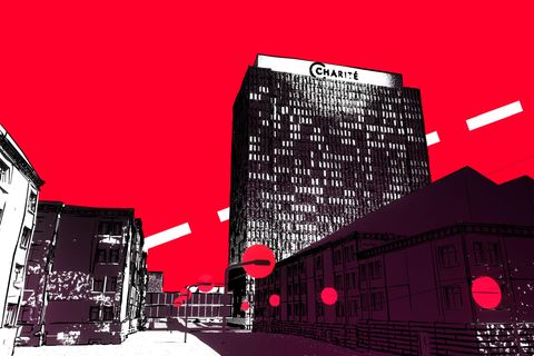 Charité Gebäude Illustration