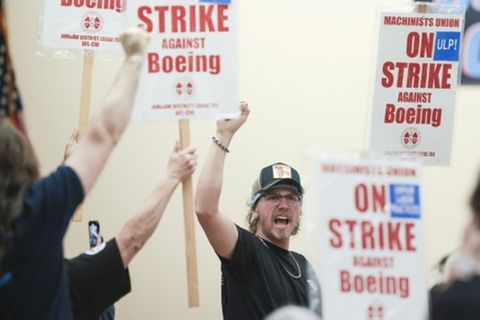 Boeing-Arbeiter protestieren in der Region Seattle