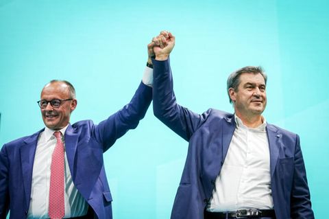 Friedrich Merz (l.) und Markus Söder