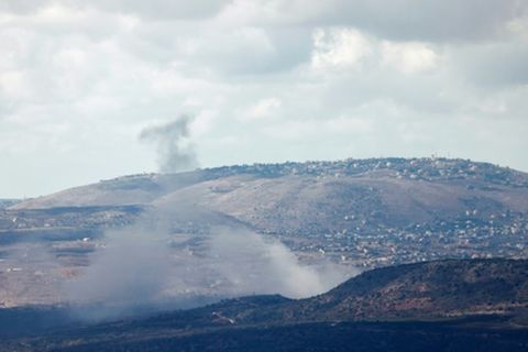 Israelische-libanesische Grenze am Dienstag
