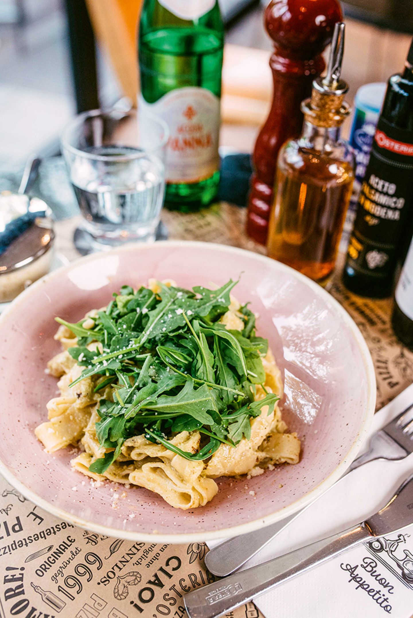 Pasta Papardelle Noci e Rucola