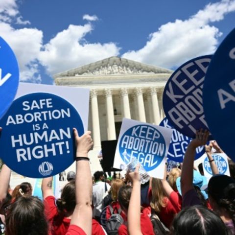 Protest vor dem Supreme Court in Washington im Juni