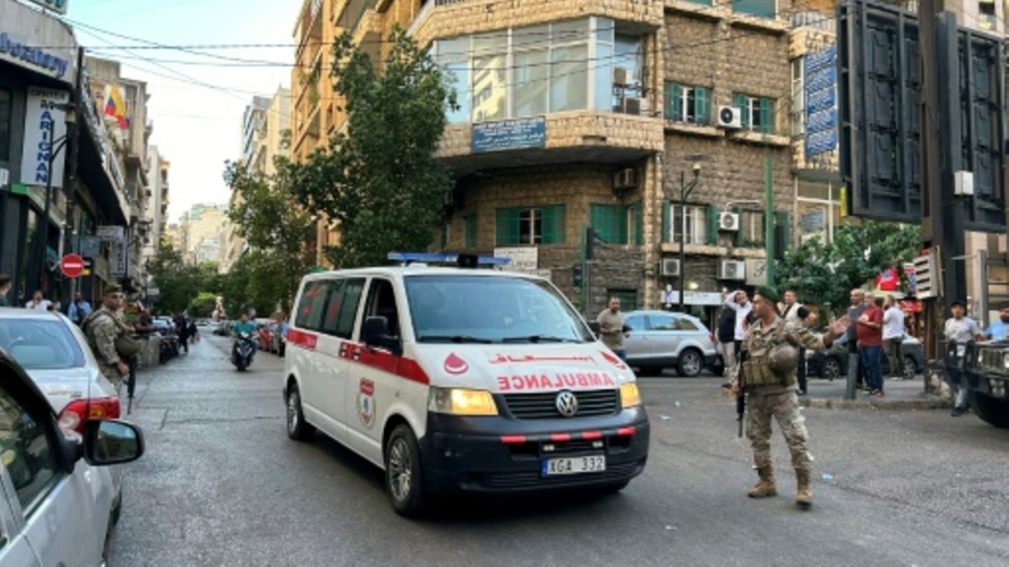 Rettungswagen in Beirut