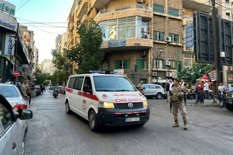 Rettungswagen in Beirut