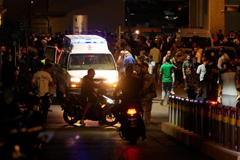 Ein Krankenwagen im Libanon