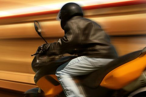 Motorrad Blitzer Polizeikontrolle Fahrverbot