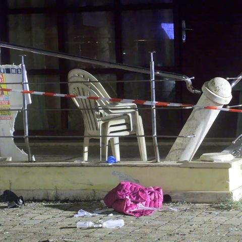 Unfallstelle in Lido Di Camaiore in der Toskana