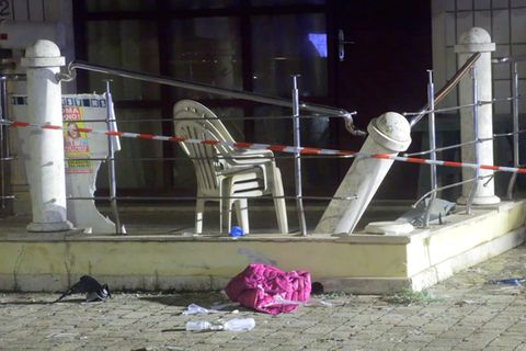 Unfallstelle in Lido Di Camaiore in der Toskana