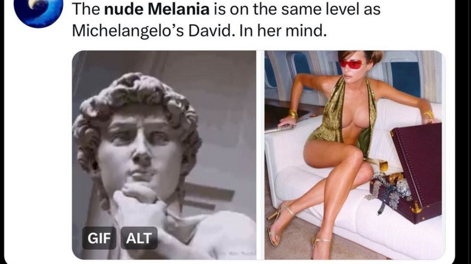 Melania Trump und Michelangelo