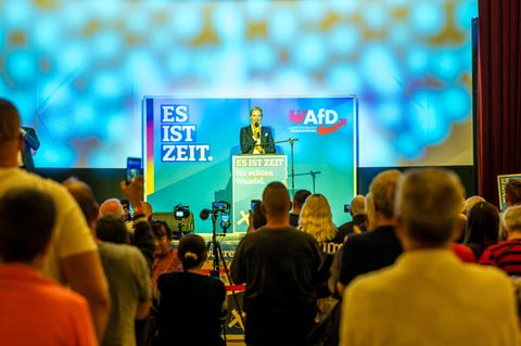 AFD Wahlkampf in Brandenburg